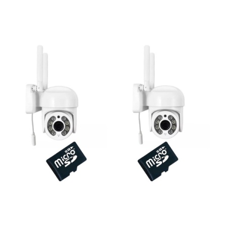 PACHET 2 CAMERE SUPRAVEGHERE 5MP LAH-JW-A15 + 2 CARDURI 32 GB YOOSEE