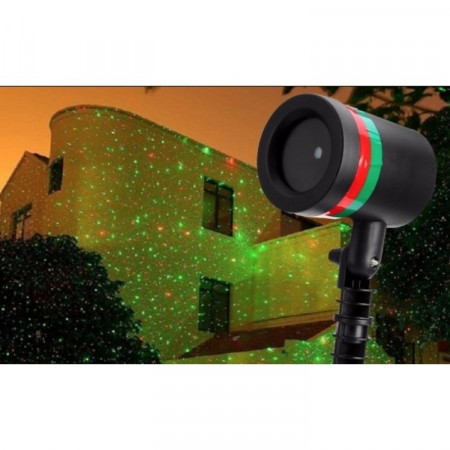Proiector cu Laser LED, exterior/ interior, cu puncte rosii si verzi