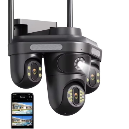 CAMERA SUPRAVEGHERE 16MP , 4 LENTILE , SENZOR MISCARE, ALARMA, ALERTE TELEFON