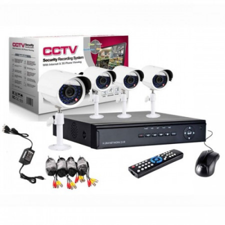 KIT SUPRAVEGHERE VIDEO CCTV 4 CAMERE + DVR