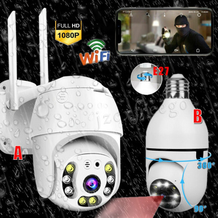 PACHET 2 CAMERE SOCLU + CAMERA 2 ANTENE 5 MP