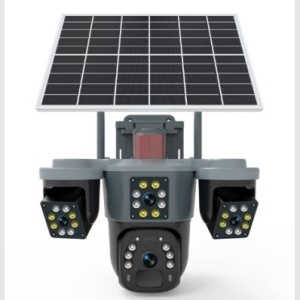 CAMERA SUPRAVEGHERE CU PANOU SOLAR 4K 12MP CU 3 LENTILE + 4G - Img 6