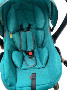 Carucior 3 In 1, T2, Scoica, Landou si Sport, Reversibil Si Cu Suspensii, Verde Inchis - Img 6