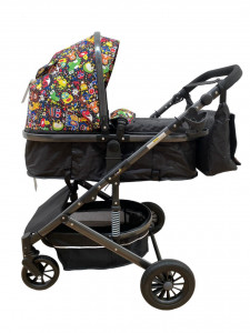 Carucior bebe 2 in 1, 0-36 luni, desene, T7 DESENE