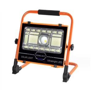 Lampa de Lucru, Incarcare Solara si USB-C, LED 150 W, 6 Moduri de Lumina, Portabil, Acumulator Integrat, Utilizabil Interior/ Exterior, Camping, Santier, Garaj, Service Auto si Alte Destinatii, Martor Luminos Baterie, Rotire 360° - Img 1
