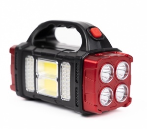 Lanterna cu incarcare solara LED HB-2678 25W, COB lateral, Power Bank, slot USB