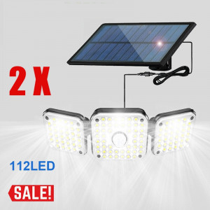 PACHET PROMO 2 X PROIECTOR 3 PANOURI REGLABILE 112 LED - Img 1