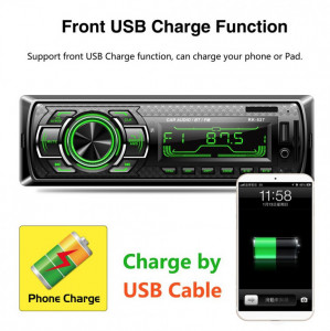 Radio MP3 auto 1403, Bluetooth, Auxiliar , Card Reader, USB, Telecomanda - Img 6