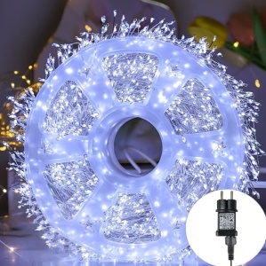 Rola Ghirlandă LED 1000 Mini 50m – Fir cupru, Iluminat Interior/Exterior, Culori Disponibile: Alb Cald, Alb Rece, Multicolor - Img 5