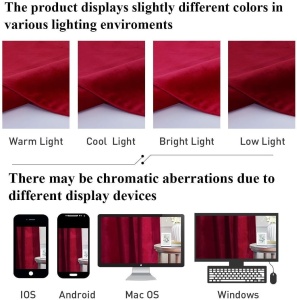 SET 2 DRAPERII CATIFEA 100% POLYESTER 150X250CM - Img 2
