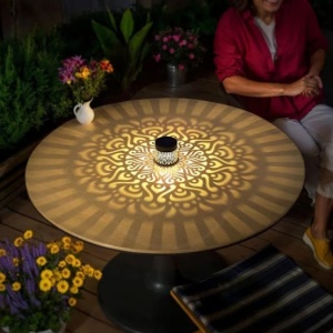 SET 2 LAMPI SOLARE DE PERETE FLOWER LED ALB CALD - Img 2