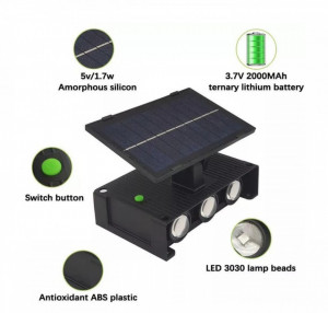 SET 4 LAMPI SOLARE BIDIRECTIONALE CU 6 LED - Img 6