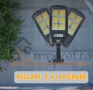 SET 5 LAMPI SOLARE TIP STRADAL 30W CU TELECOMANDA - Img 6