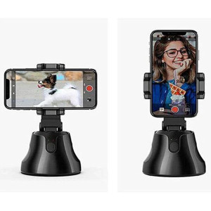 Suport smart pentru telefon tip robot cameraman, urmarire automata a persoanelor/obiectelor, recunoastere faciala, rotatie 360° - Img 1