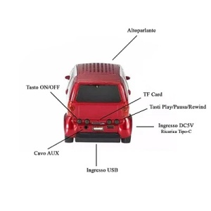 Boxa portabila Bluetooth Q YX233 in forma de masina SMART - Img 3
