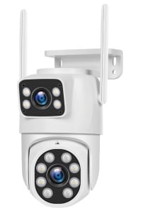 Camera de supraveghere exterior dubla, 8MP 4K, Detectare umana AI, Auto Tracking, IP66, wireless - Img 4