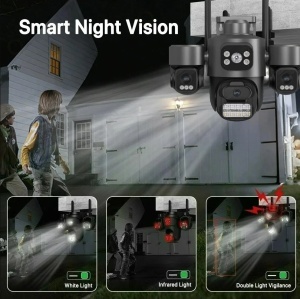 Cameră de Supraveghere WiFi 15MP cu 3 Lentile și Auto Tracking - Img 5