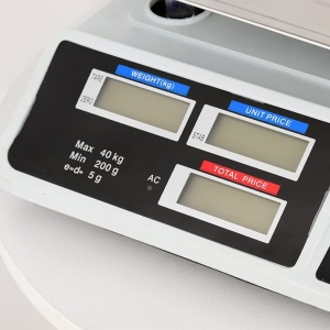 Cantar electronic cu acumulator maxim 40kg ecran LCD - Img 4