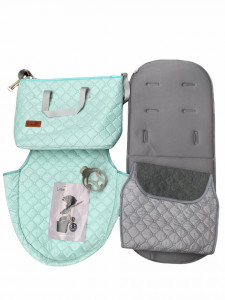 Carucior copii F1 2 in 1, 2 piese, 0-36 luni, negru - Img 2