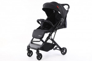 Carucior sport copii, pliere compacta pentru avion, cu sistem troller, C8 negru
