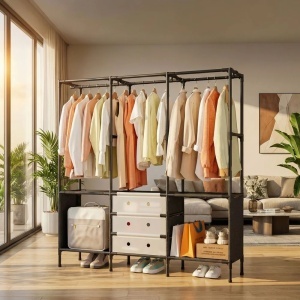 Dulap modular 122x41x188 pentru haine, umerase si incaltaminte - Img 2