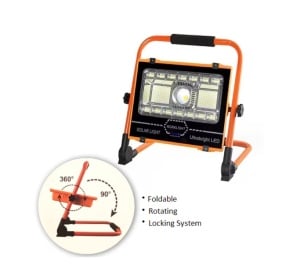 Lampa de Lucru, Incarcare Solara si USB-C, LED 150 W, 6 Moduri de Lumina, Portabil, Acumulator Integrat, Utilizabil Interior/ Exterior, Camping, Santier, Garaj, Service Auto si Alte Destinatii, Martor Luminos Baterie, Rotire 360° - Img 3