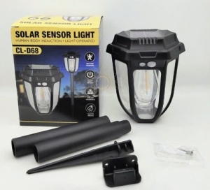 LAMPA SOLARA 2 IN 1 STIL RETRO CU TARUS - Img 1