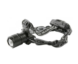 Lanterna de cap, cu zoom, P70 LED, 9 W, 2000 lm, USB - Img 1
