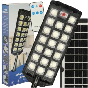 PACHET 2 LAMPI SOLARE STRADALE 20 CASETE LED 1000W CU TELECOMANDA