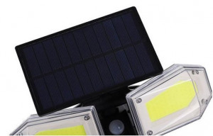PROMO 2 X LAMPA SOLARA 150 LED COB - SENZOR MISCARE - CASETE REGLABILE - Img 2