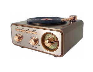 Radio Retro, Meier, Las Vegas, Suport Fm, Am, Sw, Conexiune Usb, Cititor Carduri Microsd, Suport Bluetooth, 15, 5 Cm X 16, 5 Cm X 9 Cm, Aurit - Img 3