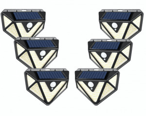 SET 6 LAMPI SOLARE PREMIUM 166 LED - Img 1
