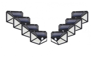 SET 8 LAMPI SOLARE PENTRU CURTE CU 100 LED - 3 MOD ILUMINARE - Img 7