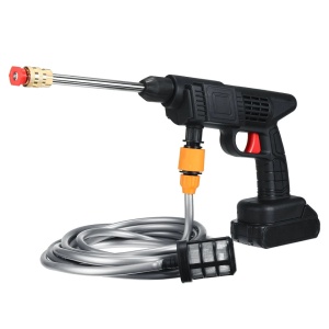 Set pistol presiune cu jet de apa portabil 300W, pe acumulator, 1 acumulatori 48V (spumare, 2 jeturi), gradina, masina