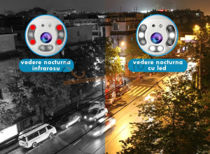 2 CAMERE SUPRAVEGHERE WIFI ICSEE 5MP AH-XM-A6 + CARD CADOU - Img 3