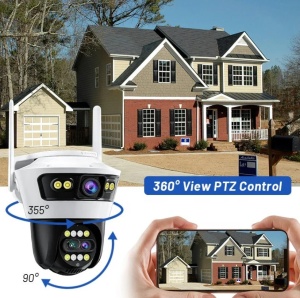 Camera de Supraveghere Jortan Wifi, 12 Megapixeli, Rezolutie 4K, Night Color, Smart Tracking, Alarma - Img 3