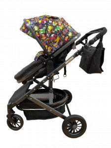 Carucior bebe 2 in 1, 0-36 luni, desene, T7 DESENE - Img 3