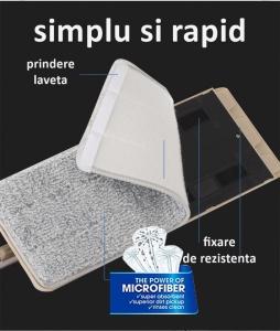 GALEATA CU MOP PLAT SI STORCATOR + 2 LAVETE MICROFIBRA - Img 5