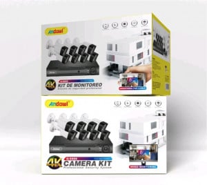 KIT 8 CAMERE SUPRAVEGHERE WIFI 3MP 1080P ANDOWL S888PRO - Img 1