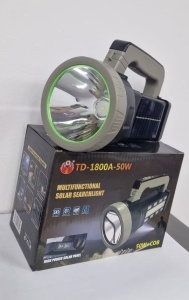 Lanterna Led Profesionala, TD-1800A, 50W, lumina laterala COB, incarcare de tip C, carcasa abs, cablu USB