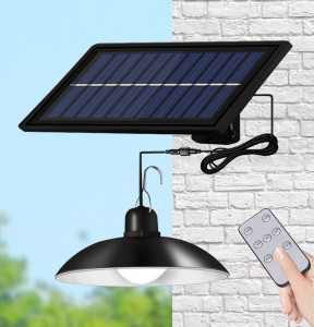 PACHET 2 X LAMPA SOLARA CU ABAJUR CU TELECOMANDA - Img 4