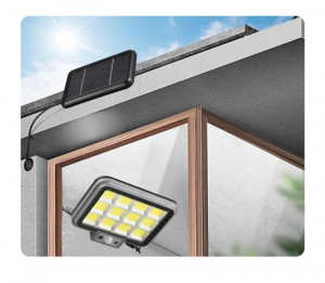 PROIECTOR SOLAR 294LED COB 60W SENZOR MISCARE SI TELECOMANDA - Img 4
