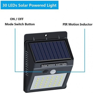 SET 12 LAMPI SOLARE 30 LED CU SENZOR DE MISCARE - Img 3