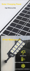 SET 2 X LAMPA SOLARA TIP STRADAL 500W 10 CASETE LED SMD - Img 5
