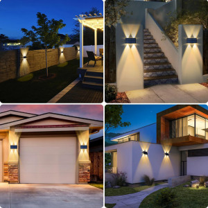 SET 4 LAMPI SOLARE BIDIRECTIONALE CU 4 LED - Img 3