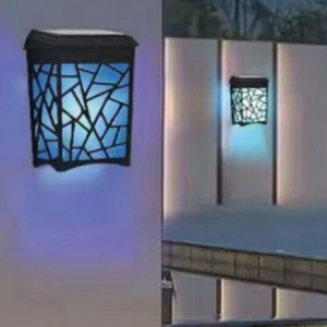 SET 4 LAMPI SOLARE DECORATIVE PENTRU PERETE CU LED COLOR - Img 4