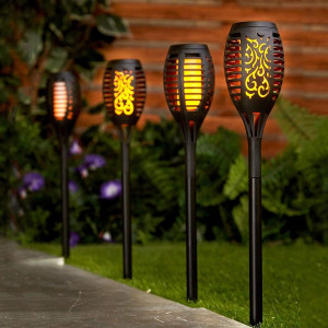 SET 4 LAMPI SOLARE TIP TORTA FLACARA 61CM - Img 5