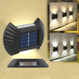 SET 8 LAMPI SOLARE DECORATIVE BIDIRECTIONALE CU LED ALB RECE - Img 2