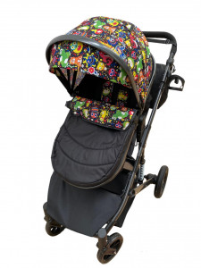 Carucior bebe 2 in 1, 0-36 luni, desene, T7 DESENE - Img 4