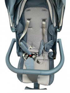 Carucior C2 Deluxe, reversibil, pliabil, cu lumini si muzica, Albastru - Img 7